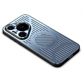 Case Hoesje Huawei Pura 70 Pro Telefoonhoesje Magnetisch Metaaleffect