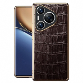 Cover Hoesje Huawei Pura 70 Pro Telefoonhoesje Krokodilstijl