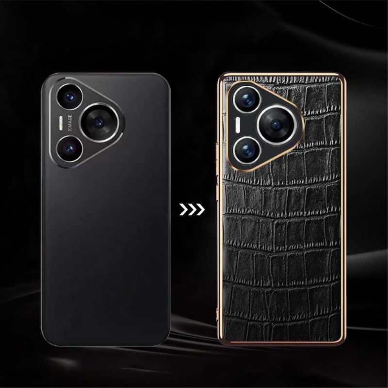 Cover Hoesje Huawei Pura 70 Pro Telefoonhoesje Krokodilstijl