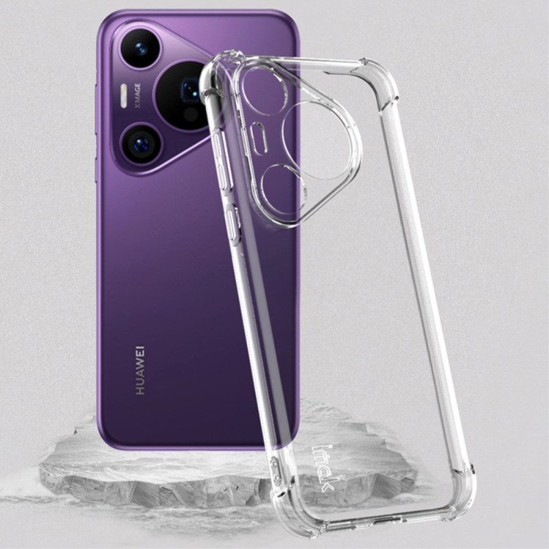 Hoesje Huawei Pura 70 Pro Transparante Versterkte Hoeken Imak Bescherming Hoesje