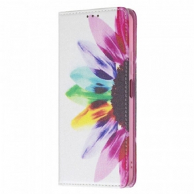 Bescherming Hoesje voor Xiaomi Mi 11 Lite 4G / 5G / 5G NE Folio-hoesje Waterverf Bloem