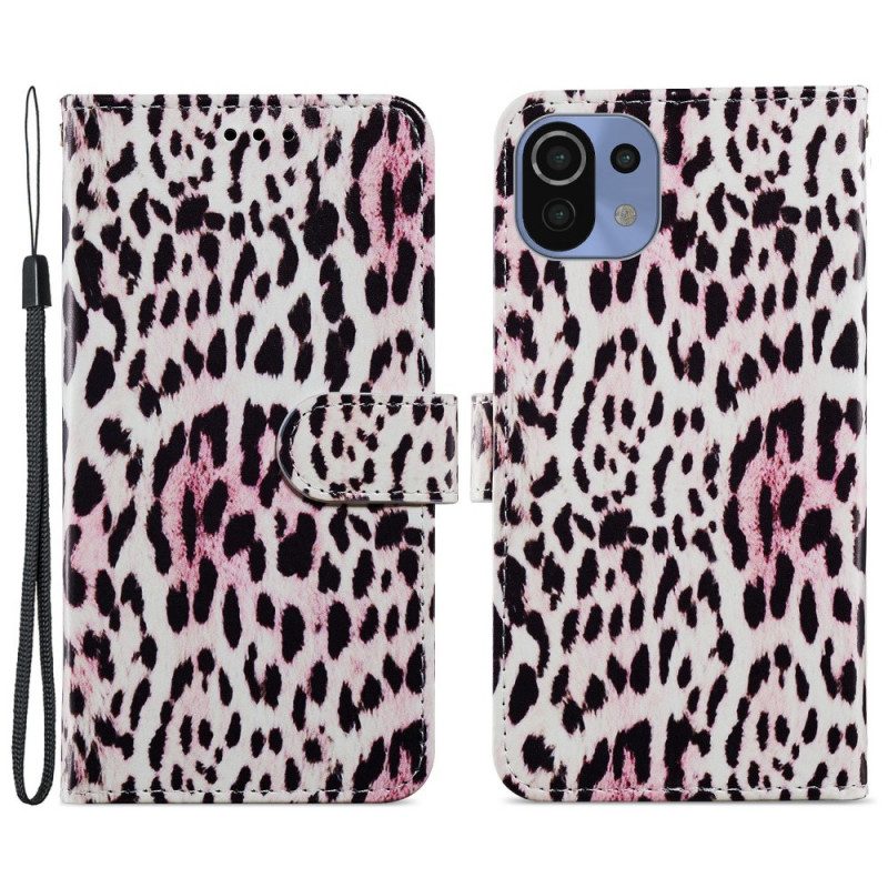 Flip Case voor Xiaomi Mi 11 Lite 4G / 5G / 5G NE Luipaardprint