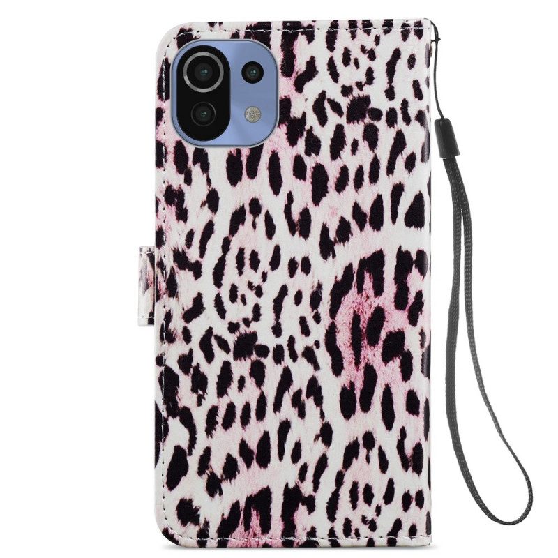 Flip Case voor Xiaomi Mi 11 Lite 4G / 5G / 5G NE Luipaardprint