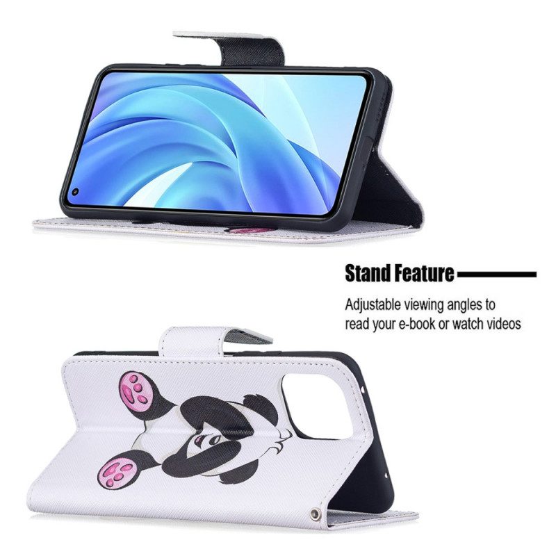 Flip Case voor Xiaomi Mi 11 Lite 4G / 5G / 5G NE Panda-plezier