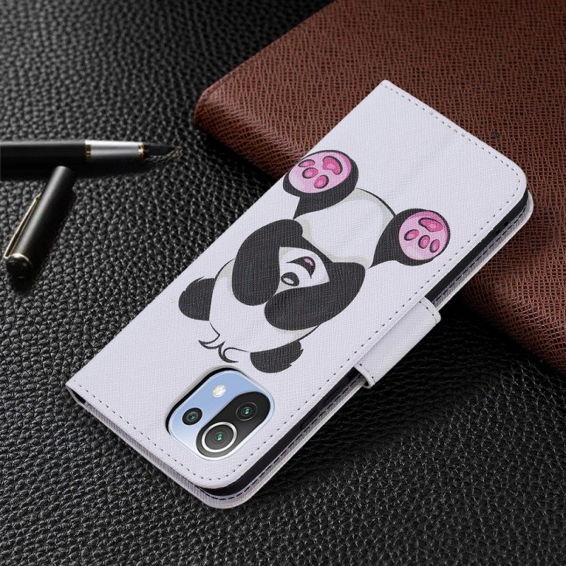 Flip Case voor Xiaomi Mi 11 Lite 4G / 5G / 5G NE Panda-plezier