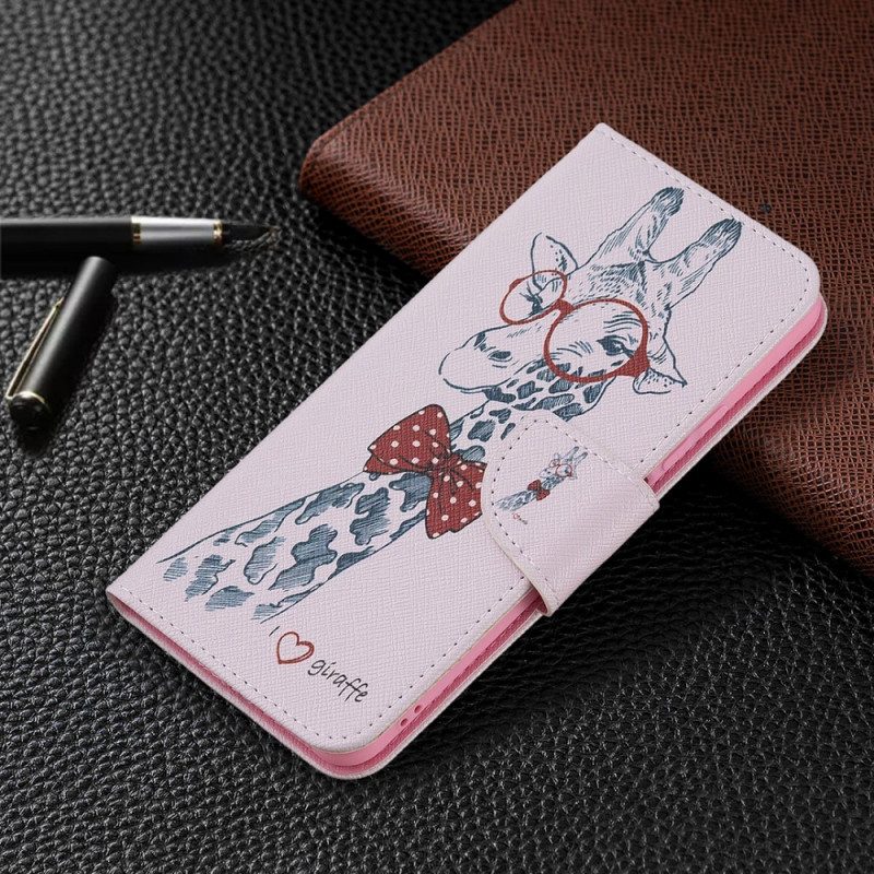 Flip Case voor Xiaomi Mi 11 Lite 4G / 5G / 5G NE Slimme Giraf