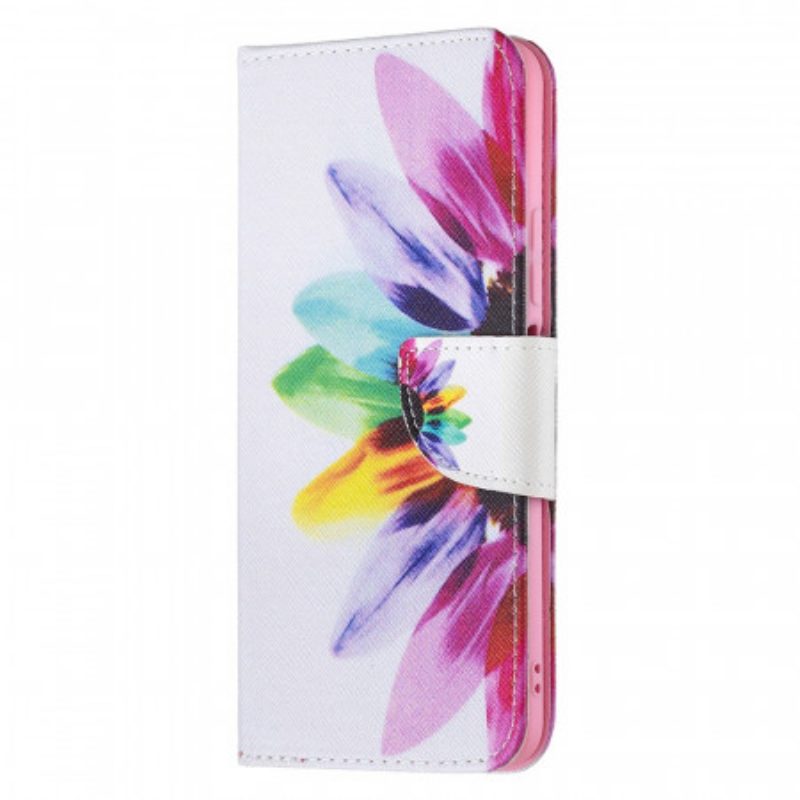 Flip Case voor Xiaomi Mi 11 Lite 4G / 5G / 5G NE Waterverf Bloem