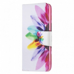 Flip Case voor Xiaomi Mi 11 Lite 4G / 5G / 5G NE Waterverf Bloem