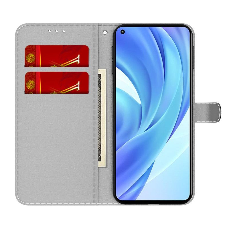 Folio-hoesje voor Xiaomi Mi 11 Lite 4G / 5G / 5G NE Abstract Patroon