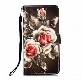 Folio-hoesje voor Xiaomi Mi 11 Lite 4G / 5G / 5G NE Gouden Rozen