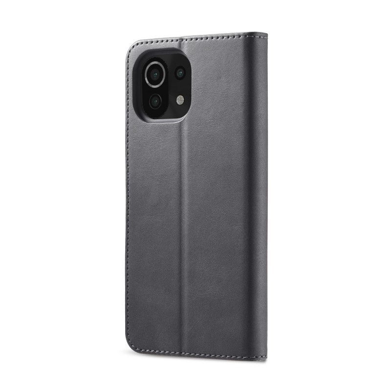 Folio-hoesje voor Xiaomi Mi 11 Lite 4G / 5G / 5G NE Lc.imeeke Ledereffect