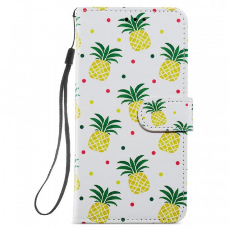 Folio-hoesje voor Xiaomi Mi 11 Lite 4G / 5G / 5G NE Meerdere Ananas