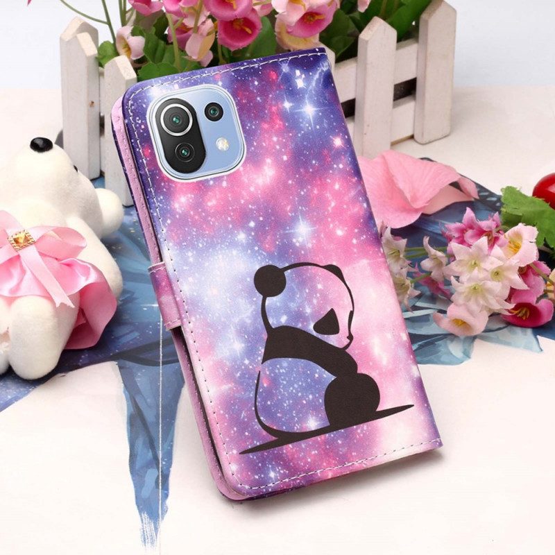 Folio-hoesje voor Xiaomi Mi 11 Lite 4G / 5G / 5G NE Panda Galaxy