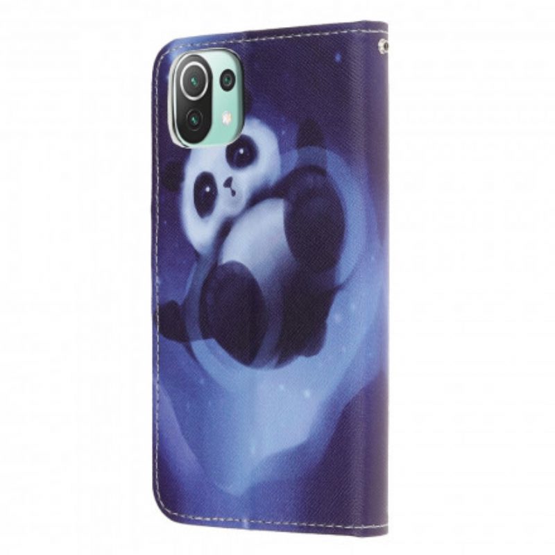 Folio-hoesje voor Xiaomi Mi 11 Lite 4G / 5G / 5G NE Panda-ruimte