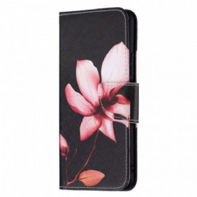 Folio-hoesje voor Xiaomi Mi 11 Lite 4G / 5G / 5G NE Roze Bloem