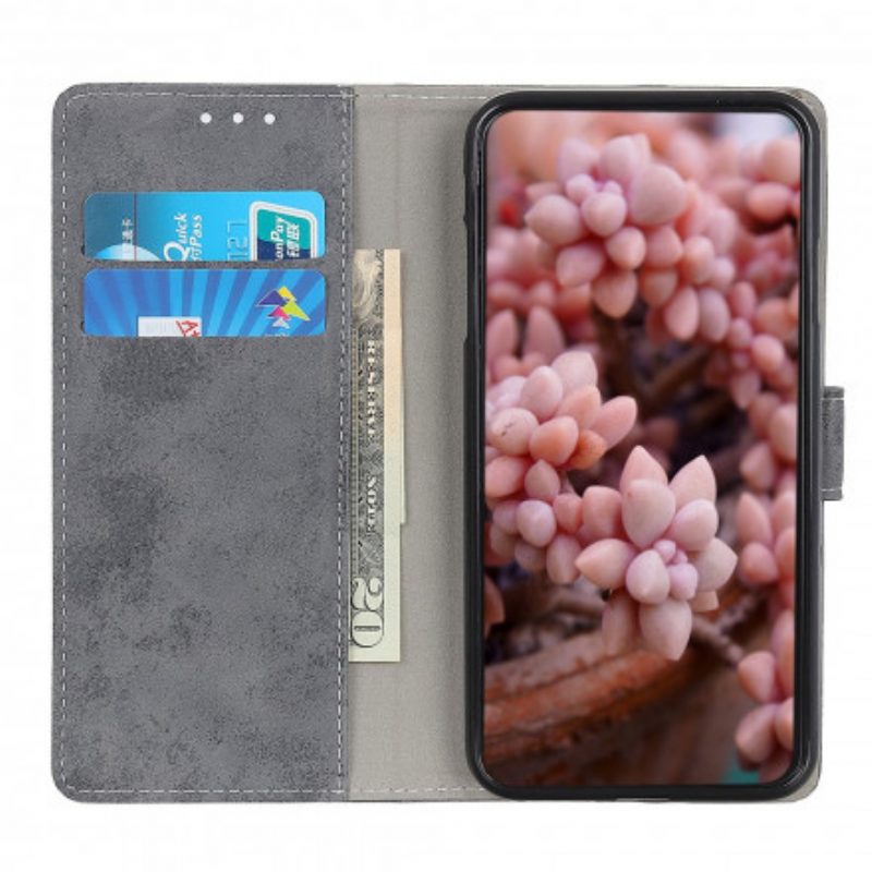 Folio-hoesje voor Xiaomi Mi 11 Lite 4G / 5G / 5G NE Vintage Leereffect