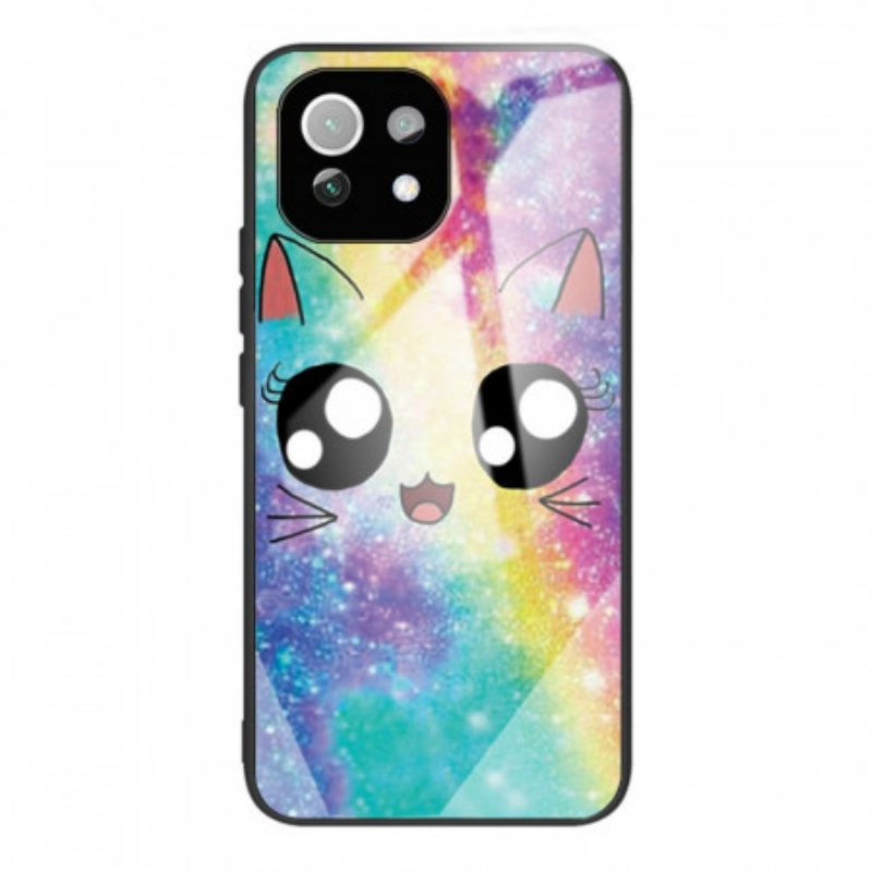 Hoesje voor Xiaomi Mi 11 Lite 4G / 5G / 5G NE Cartoon Gehard Glas