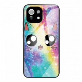 Hoesje voor Xiaomi Mi 11 Lite 4G / 5G / 5G NE Cartoon Gehard Glas