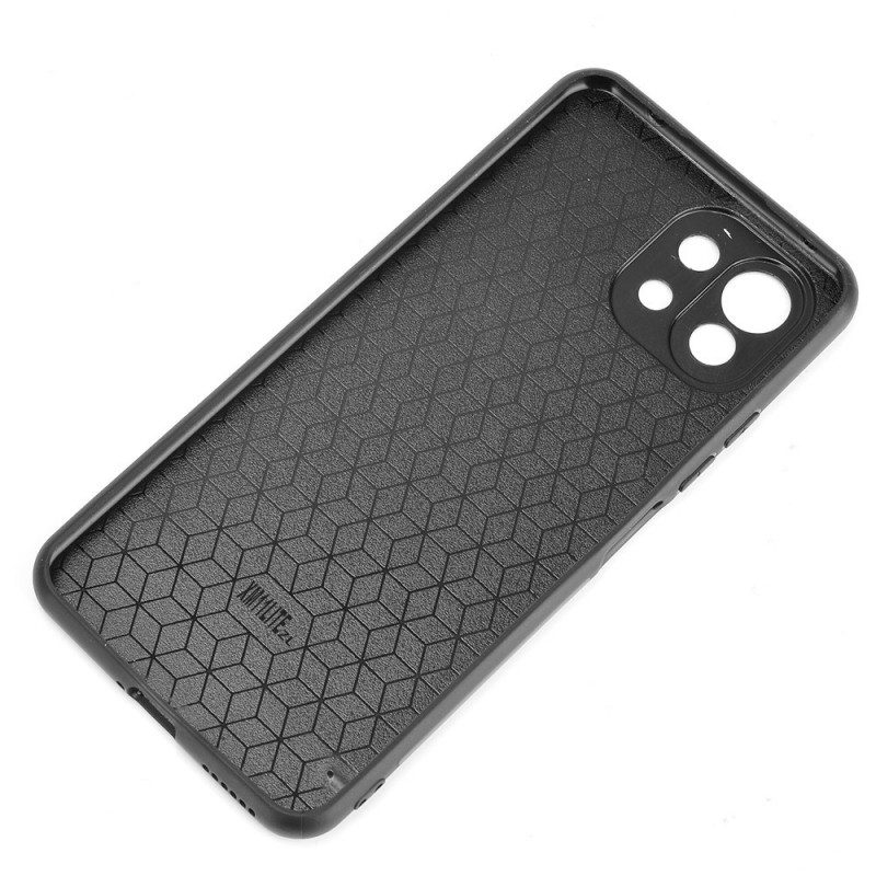 Hoesje voor Xiaomi Mi 11 Lite 4G / 5G / 5G NE Couture-leereffect