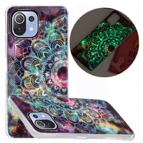 Hoesje voor Xiaomi Mi 11 Lite 4G / 5G / 5G NE Fluorescerende Kleurrijke Mandala