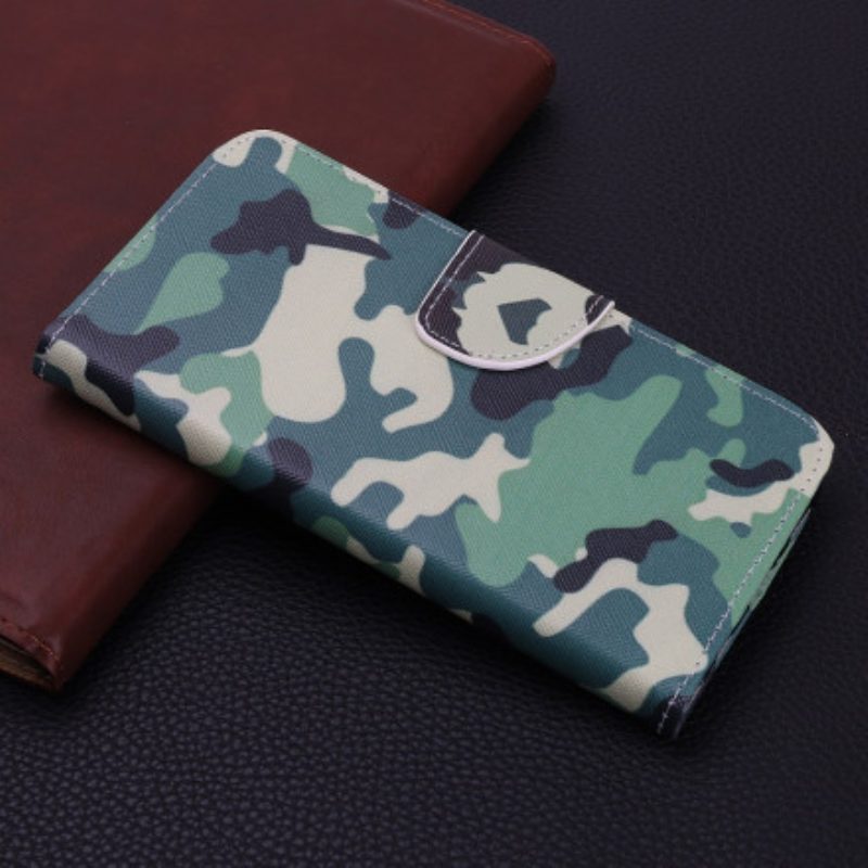 Leren Hoesje voor Xiaomi Mi 11 Lite 4G / 5G / 5G NE Camouflage