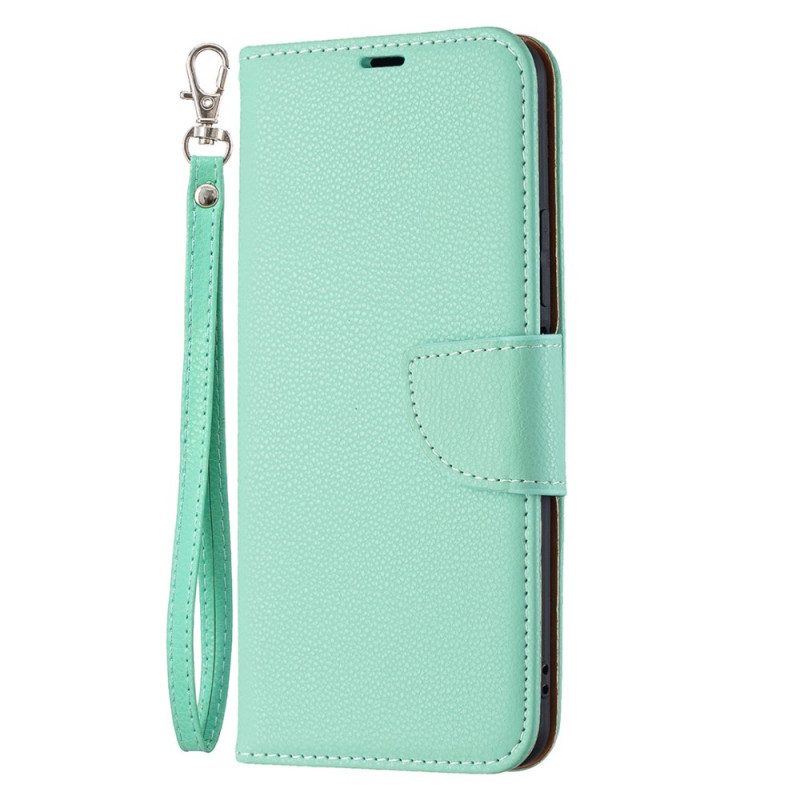 Leren Hoesje voor Xiaomi Mi 11 Lite 4G / 5G / 5G NE Folio-hoesje Lychee Rabat Schuin