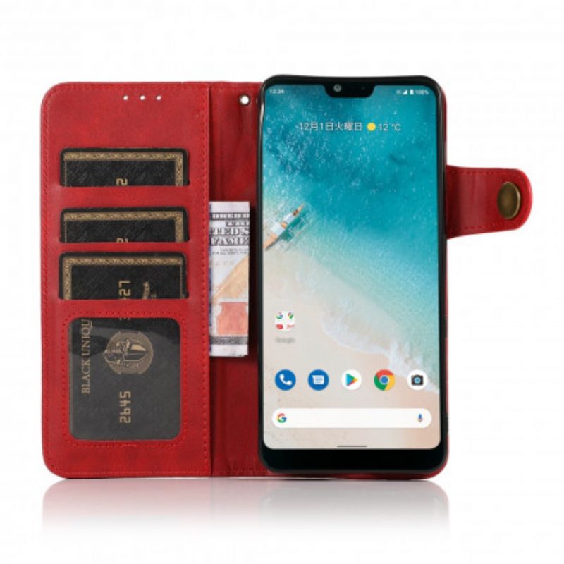 Leren Hoesje voor Xiaomi Mi 11 Lite 4G / 5G / 5G NE Khazneh-knop