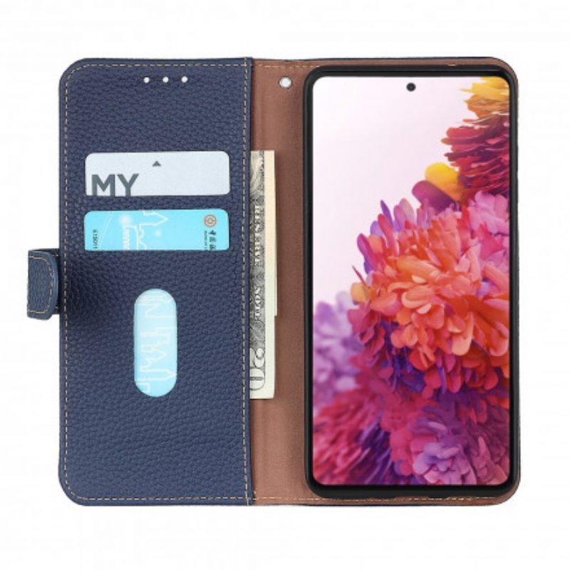 Leren Hoesje voor Xiaomi Mi 11 Lite 4G / 5G / 5G NE Khazneh Lychee Leer