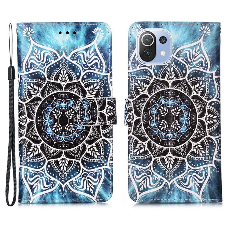 Leren Hoesje voor Xiaomi Mi 11 Lite 4G / 5G / 5G NE Mandala In De Lucht