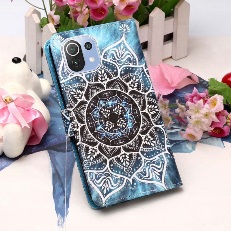 Leren Hoesje voor Xiaomi Mi 11 Lite 4G / 5G / 5G NE Mandala In De Lucht