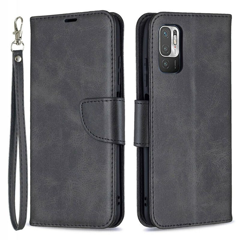 Folio-hoesje voor Poco M3 Pro 5G Flip Case Gladde Flap Schuin