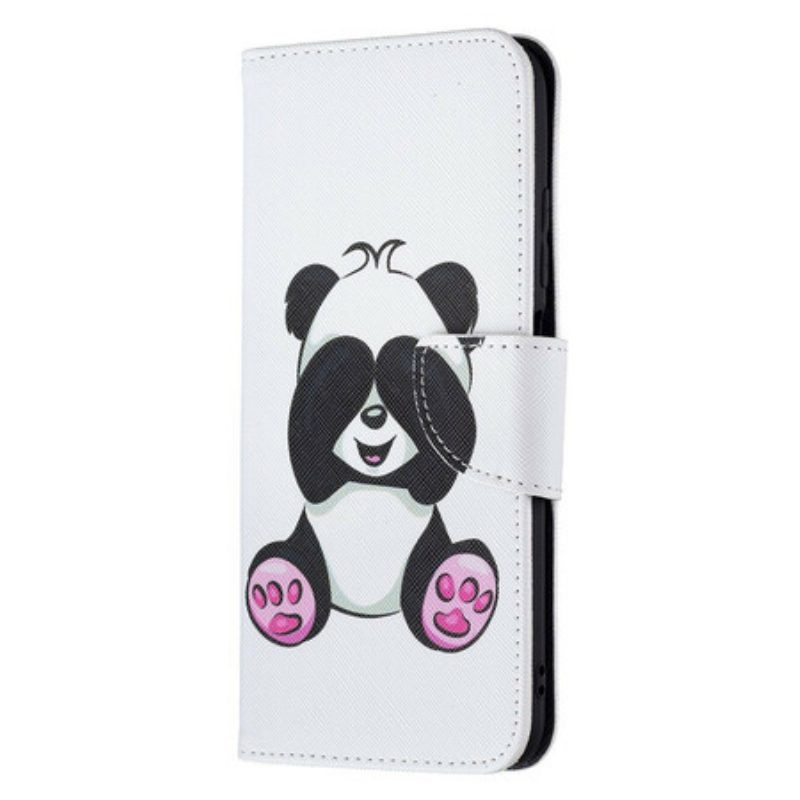 Folio-hoesje voor Poco M3 Pro 5G Panda-plezier