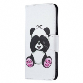 Folio-hoesje voor Poco M3 Pro 5G Panda-plezier