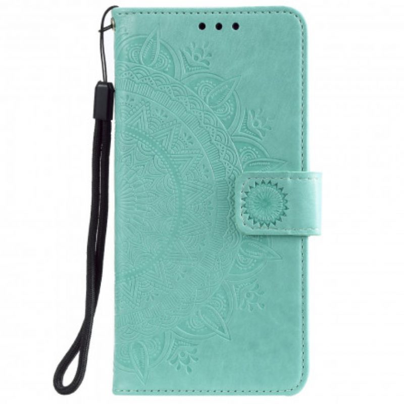 Folio-hoesje voor Poco M3 Pro 5G Zon Mandala