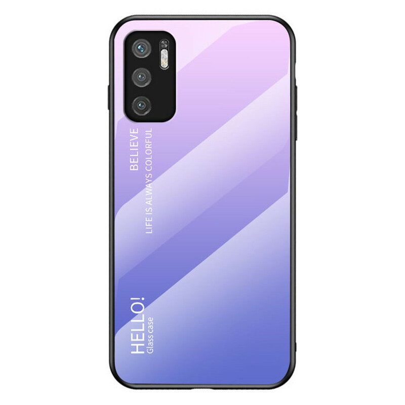 Hoesje voor Poco M3 Pro 5G Gehard Glas Hallo