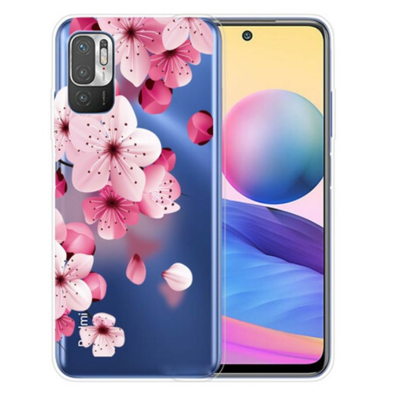 Hoesje voor Poco M3 Pro 5G Kleine Roze Bloemen