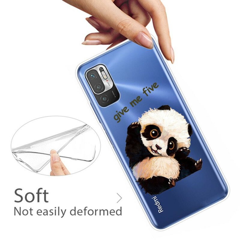 Hoesje voor Poco M3 Pro 5G Panda Geef Me Vijf