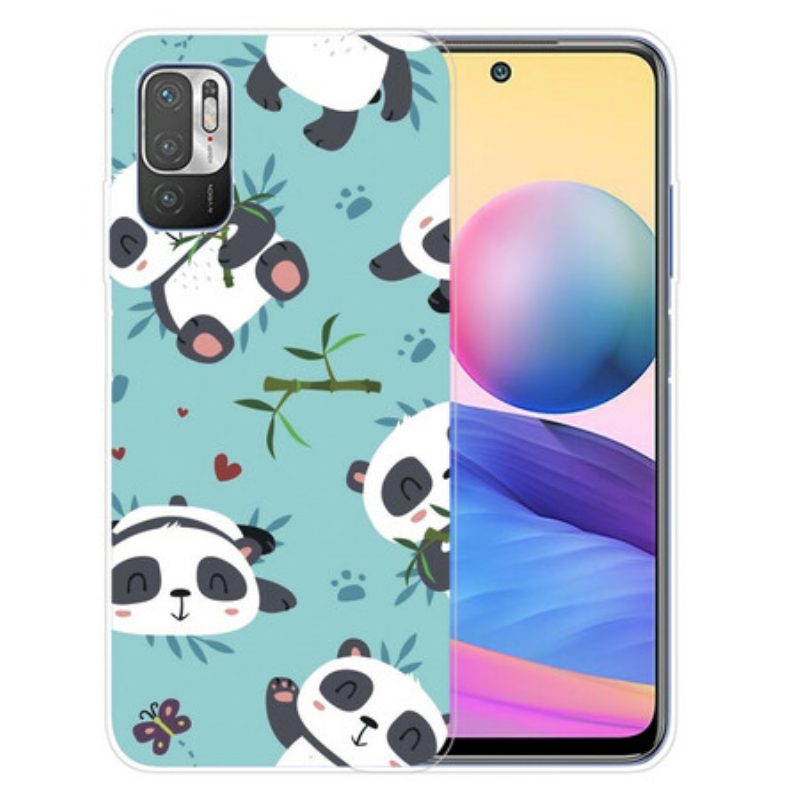 Hoesje voor Poco M3 Pro 5G Stelletje Panda's