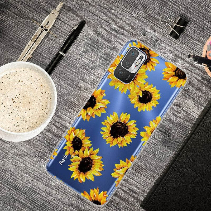 Hoesje voor Poco M3 Pro 5G Zonnebloemen