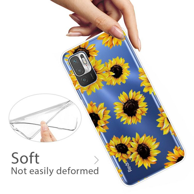 Hoesje voor Poco M3 Pro 5G Zonnebloemen