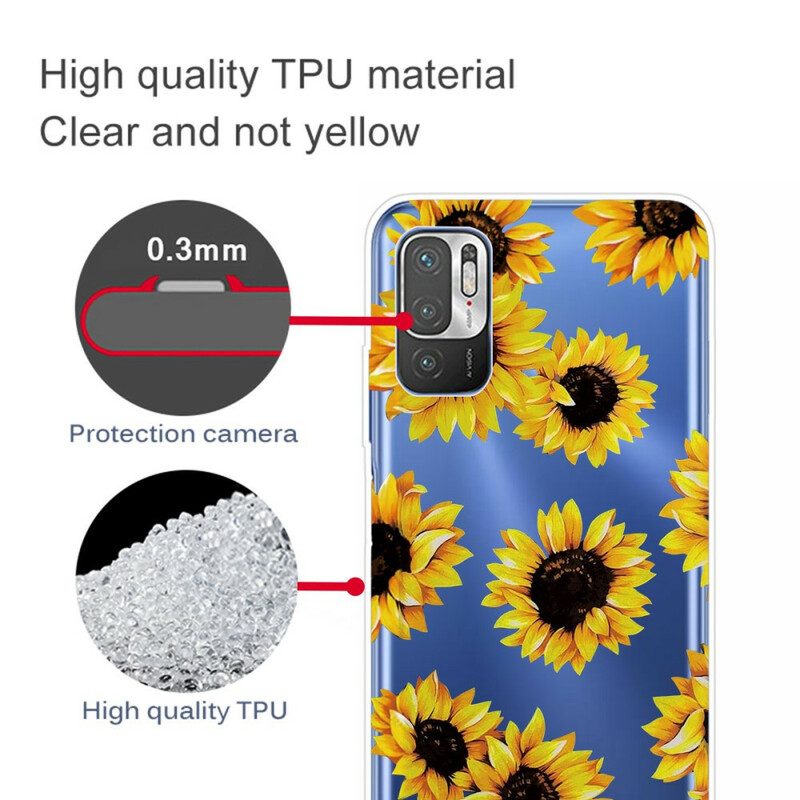 Hoesje voor Poco M3 Pro 5G Zonnebloemen