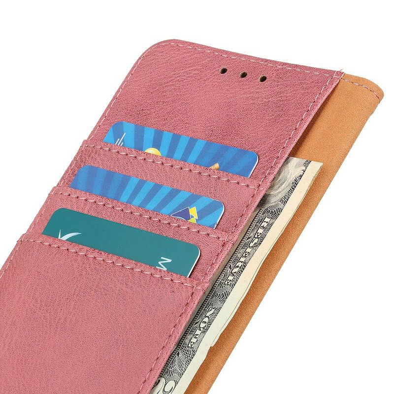 Leren Hoesje voor Poco M3 Pro 5G Khazneh Retro Split Kunstleer