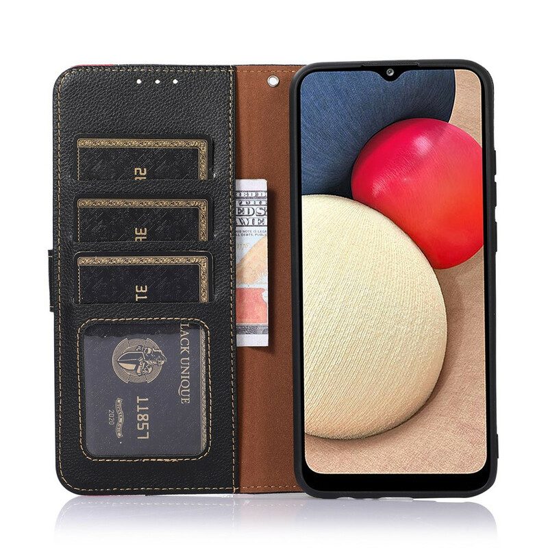 Leren Hoesje voor Poco M3 Pro 5G Lychee-stijl Rfid