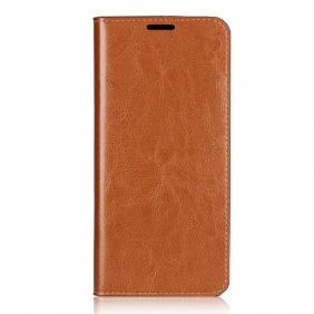 Bescherming Hoesje voor Xiaomi Redmi Note 9 Folio-hoesje Echt Leer