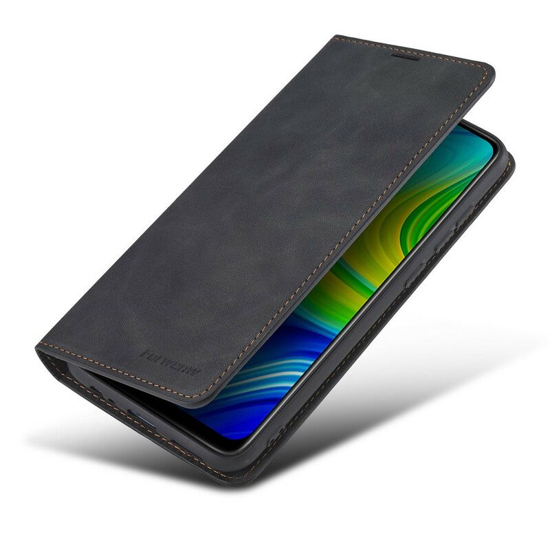 Bescherming Hoesje voor Xiaomi Redmi Note 9 Folio-hoesje Forwenw Ledereffect