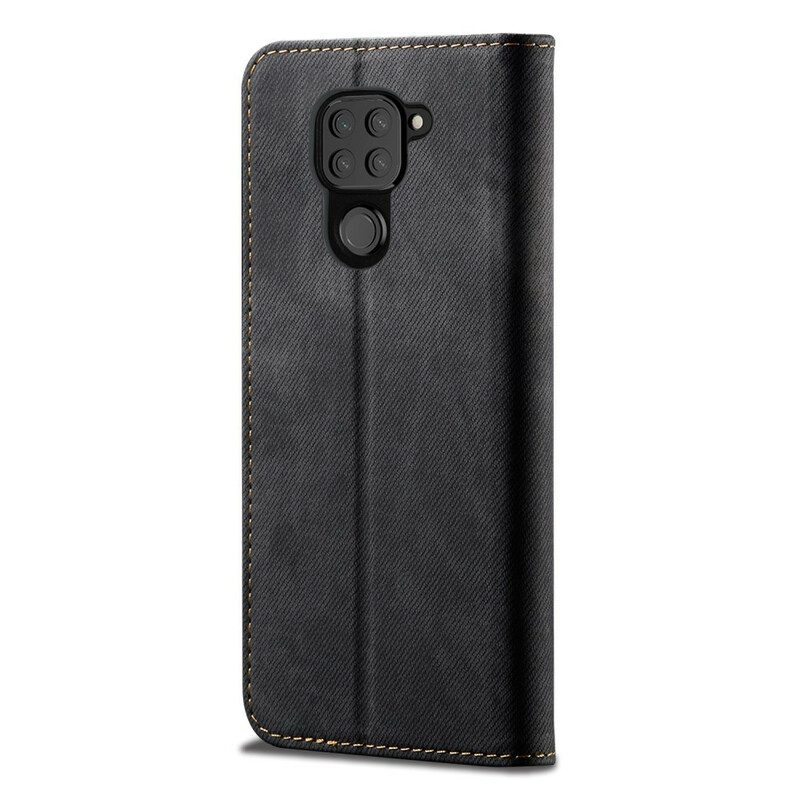 Bescherming Hoesje voor Xiaomi Redmi Note 9 Folio-hoesje Spijkerstof