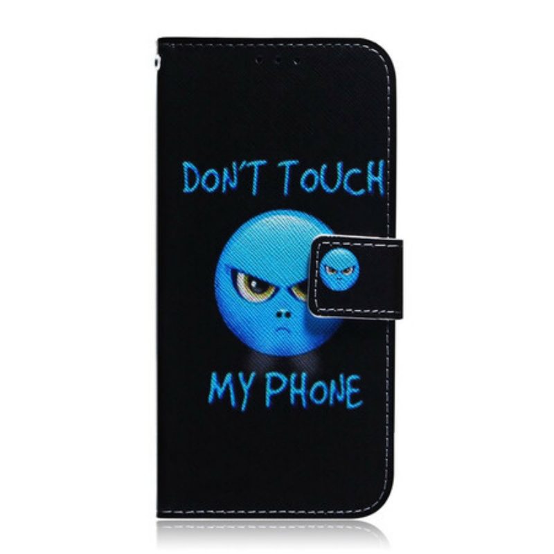 Folio-hoesje voor Xiaomi Redmi Note 9 Emoji-telefoon