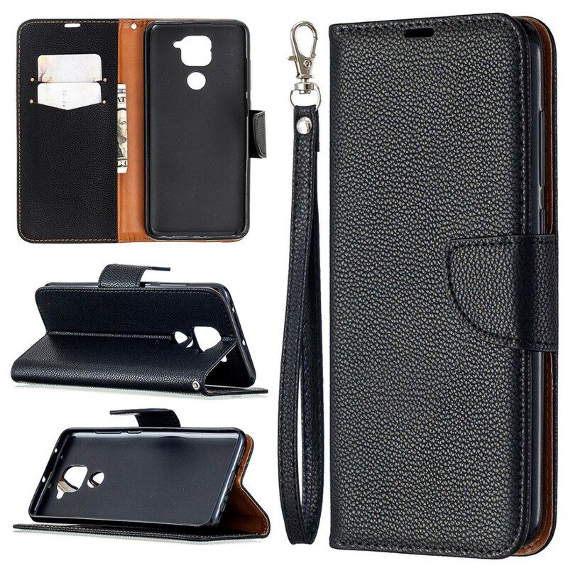 Folio-hoesje voor Xiaomi Redmi Note 9 Flip Case Lychee Rabat Schuin