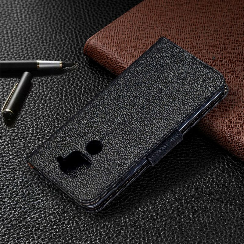 Folio-hoesje voor Xiaomi Redmi Note 9 Flip Case Lychee Rabat Schuin