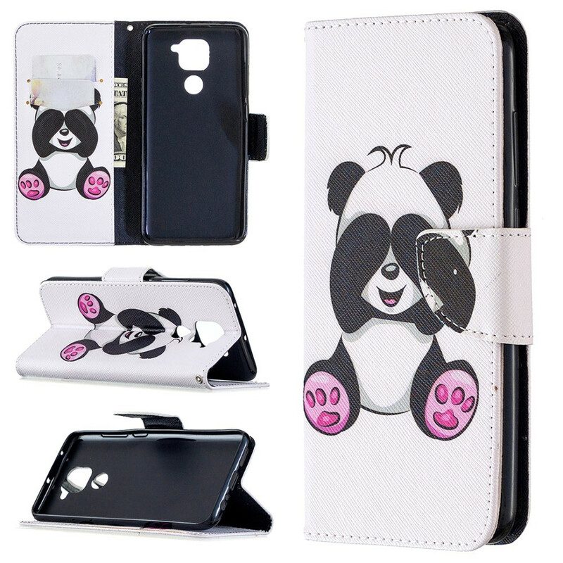 Folio-hoesje voor Xiaomi Redmi Note 9 Panda-plezier